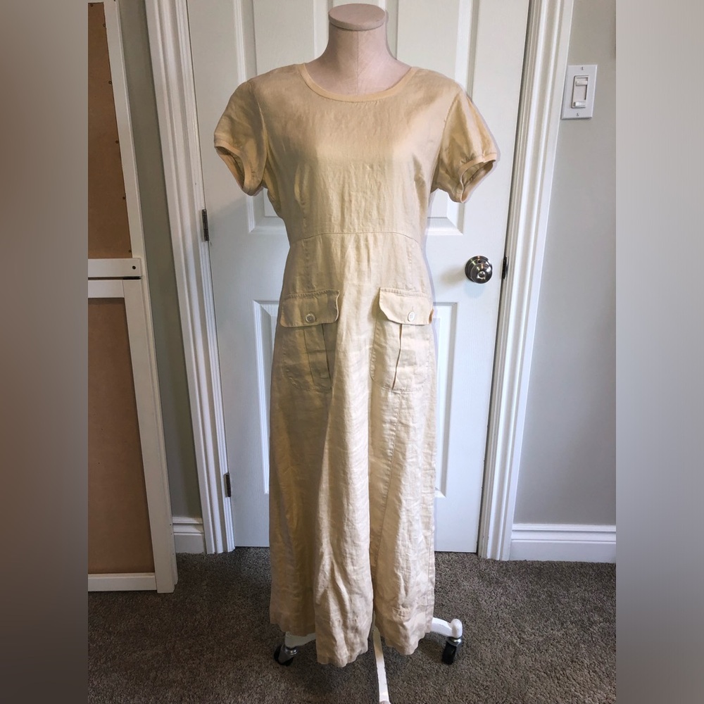 Laura Ashley 100% linen dress
